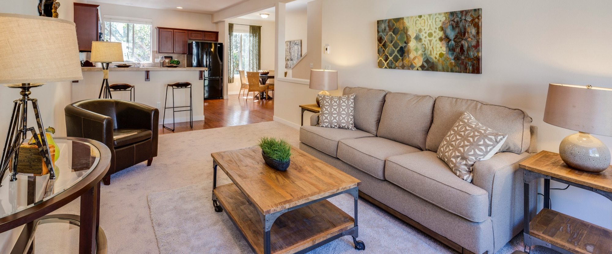 Living room in house